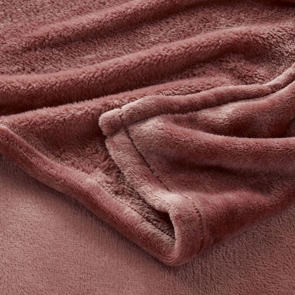 Threshold - Full/Queen Microplush Bed Blanket Berry - Threshol Berry - Picture 3 of 3